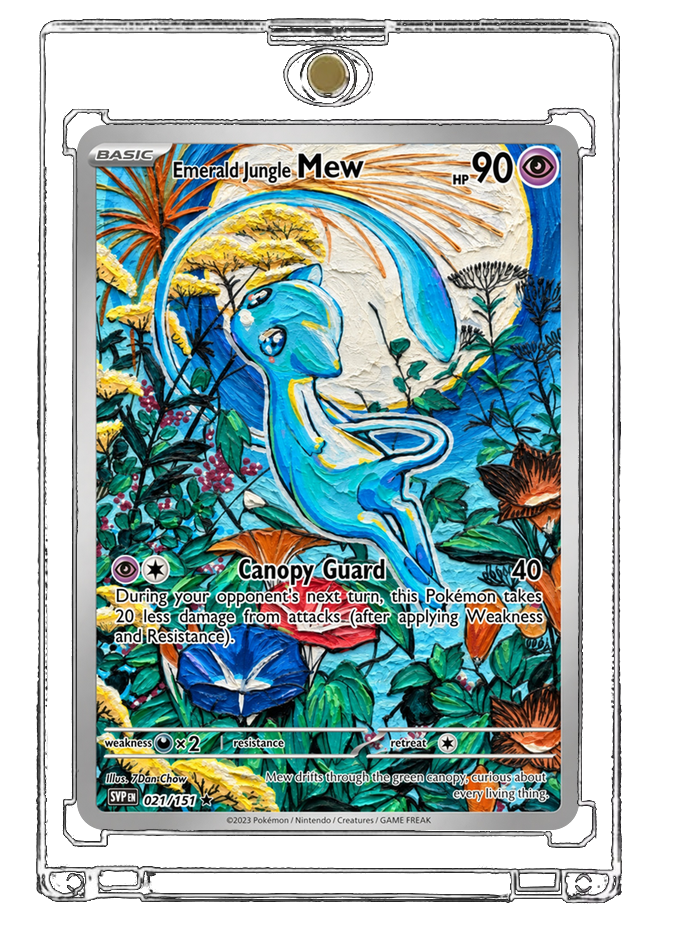 Pokemon Mew Emerald Rainforest Custom Made Card Fan Art Card