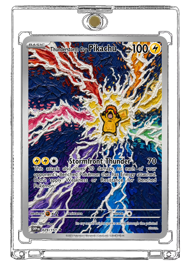 Pokemon Pikachu Lightning Storm Outcry Custom Made Card Fan Art Card