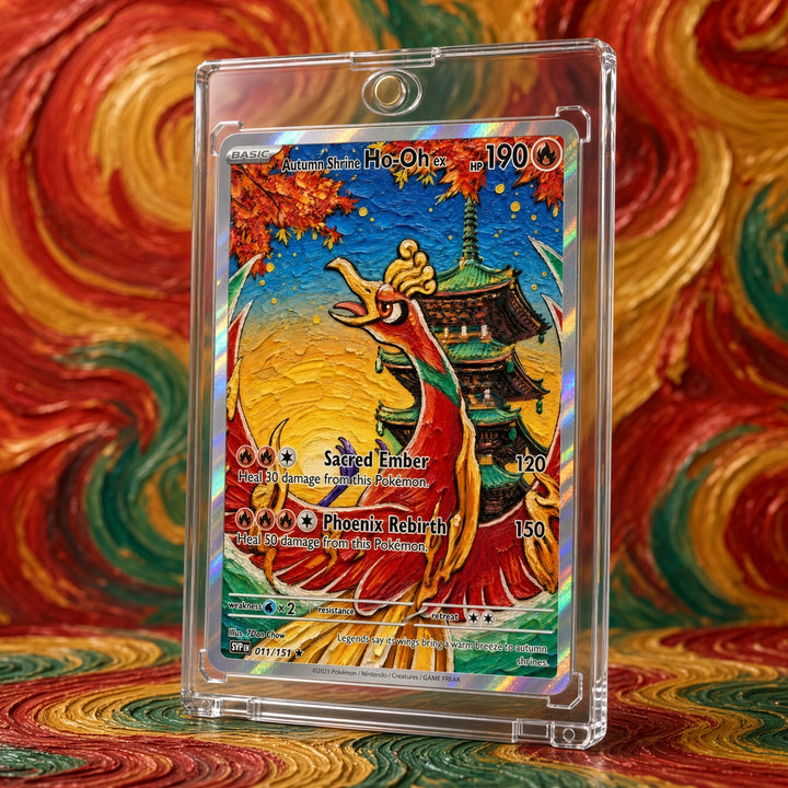 Pokemon Ho-Oh Autumn Shrine Custom Made Card Fan Art Card