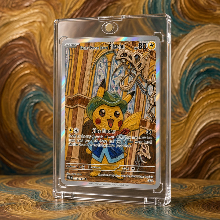 Pokemon Pikachu Historic Museum Visit Custom Made Card Fan Art Card