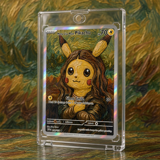 Pokemon Pikachu Mona Lisa Smile Portrait Custom Made Card Fan Art Card