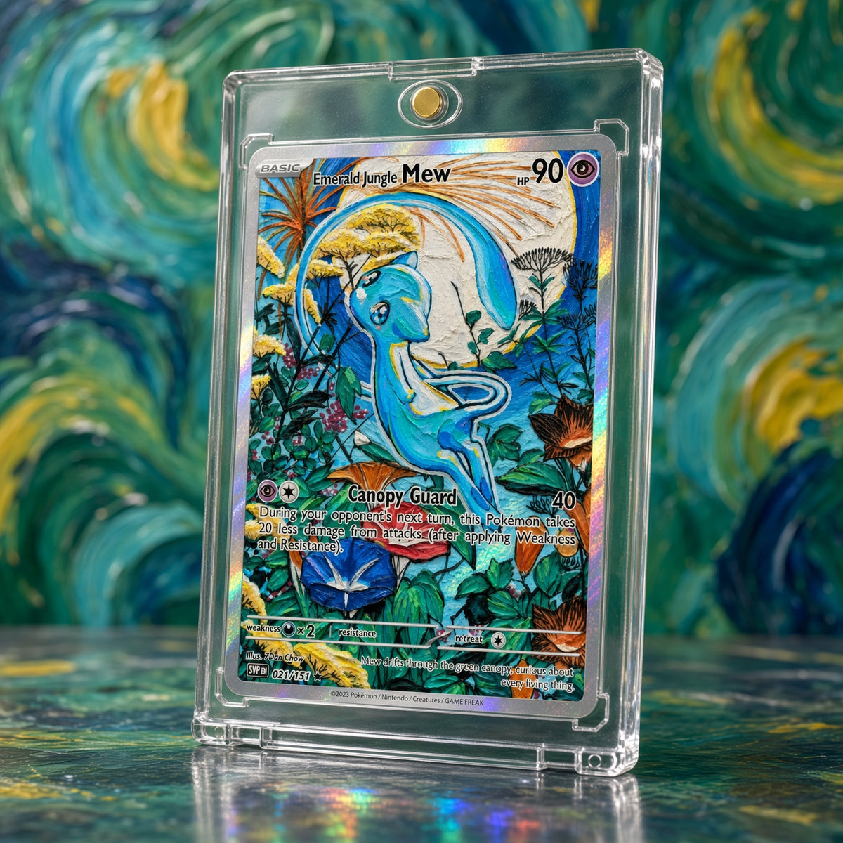 Pokemon Mew Emerald Rainforest Custom Made Card Fan Art Card