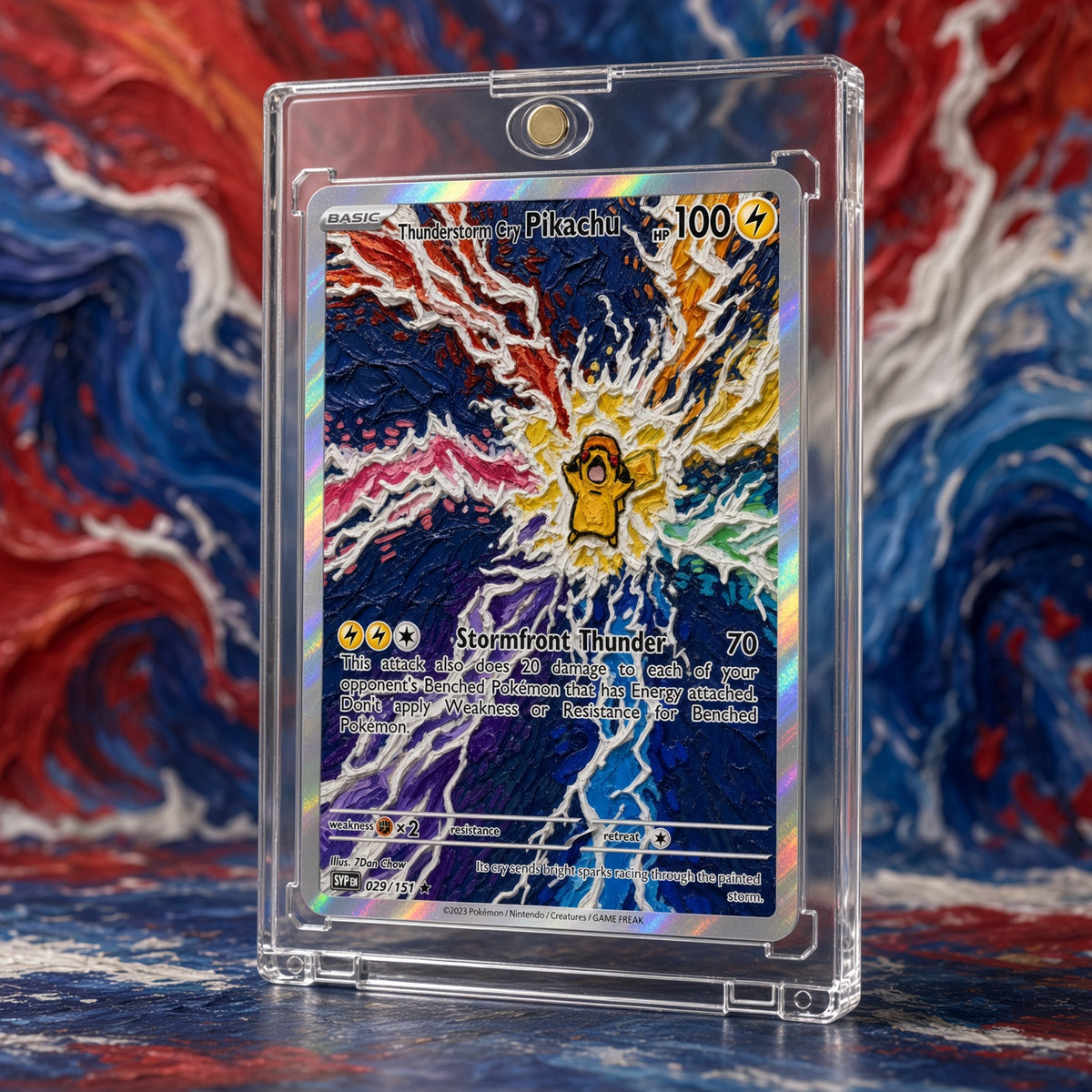 Pokemon Pikachu Lightning Storm Outcry Custom Made Card Fan Art Card