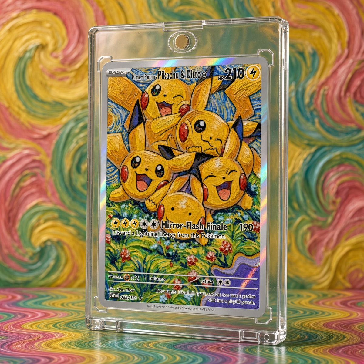 Pokemon Pikachu Ditto Lookalike Group Custom Made Card Fan Art Card