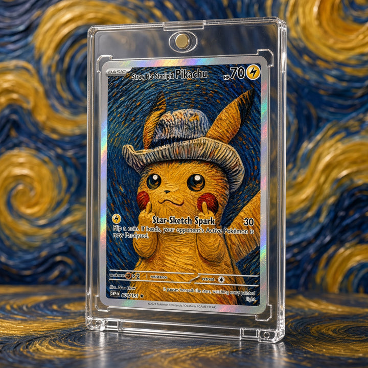 Pokemon Pikachu Straw Hat Swirling Cosmos Custom Made Card Fan Art Card